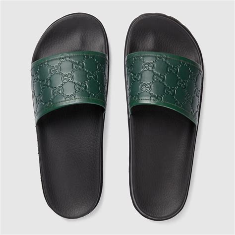 discount mens gucci slides|Gucci slides men 10.